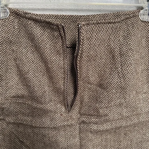 Vintage STAR C.C.C. Skirt Juniors 9/10 Brown Herringbone Tweed Mini Wool USA NOS - Picture 7 of 8